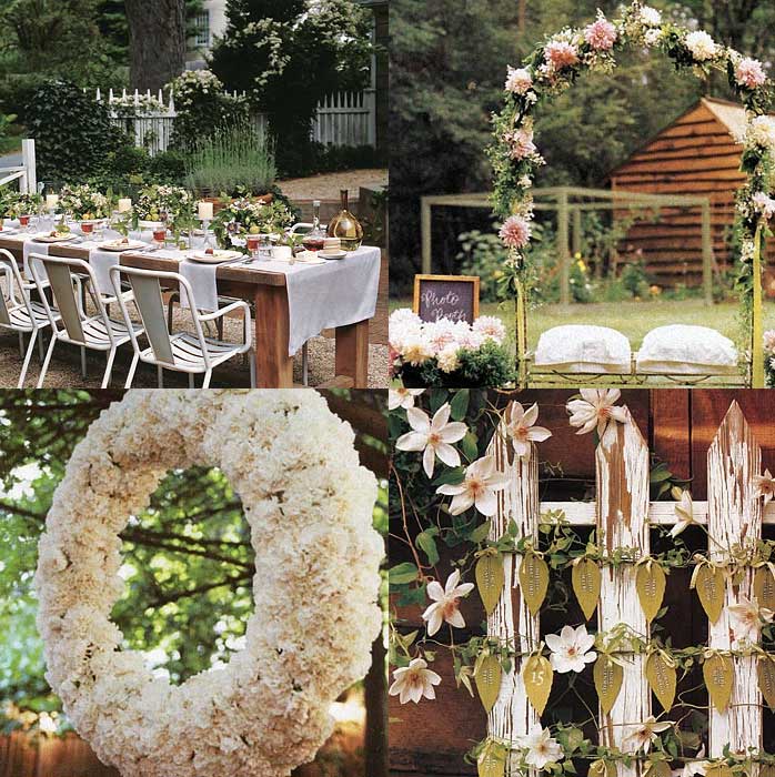 Back Yard Wedding Decoration Idea