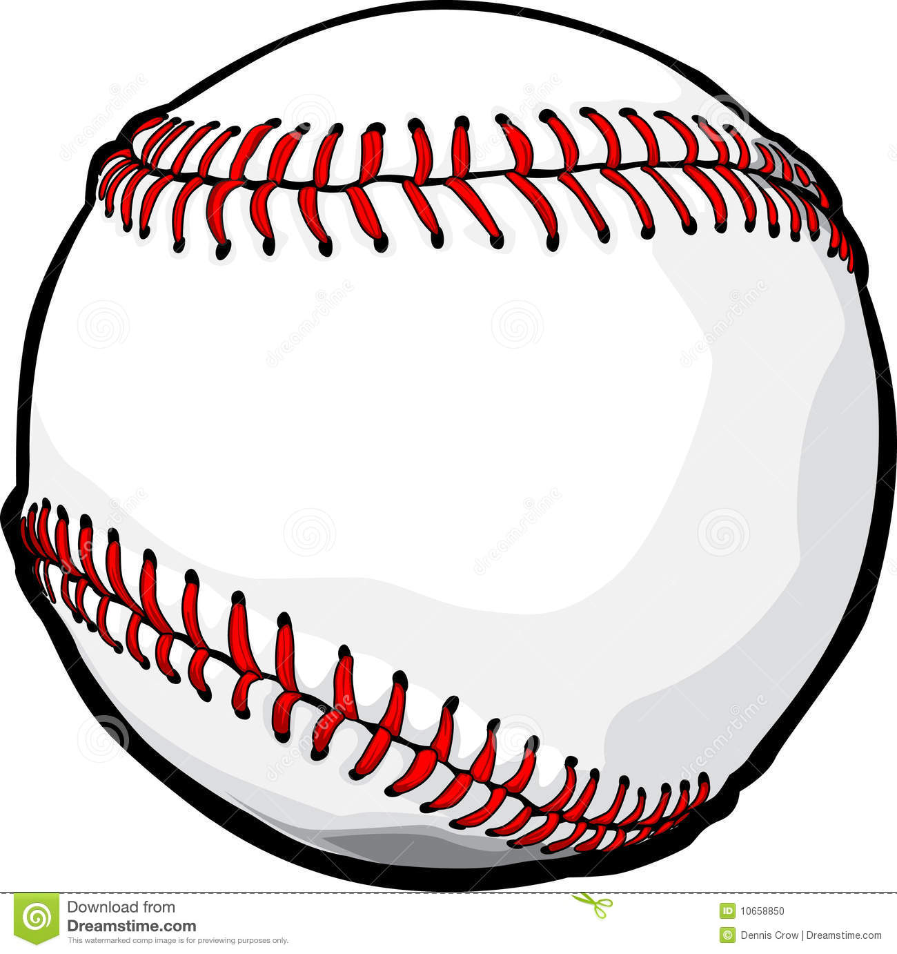 Baseball Ball Vector Clip Art