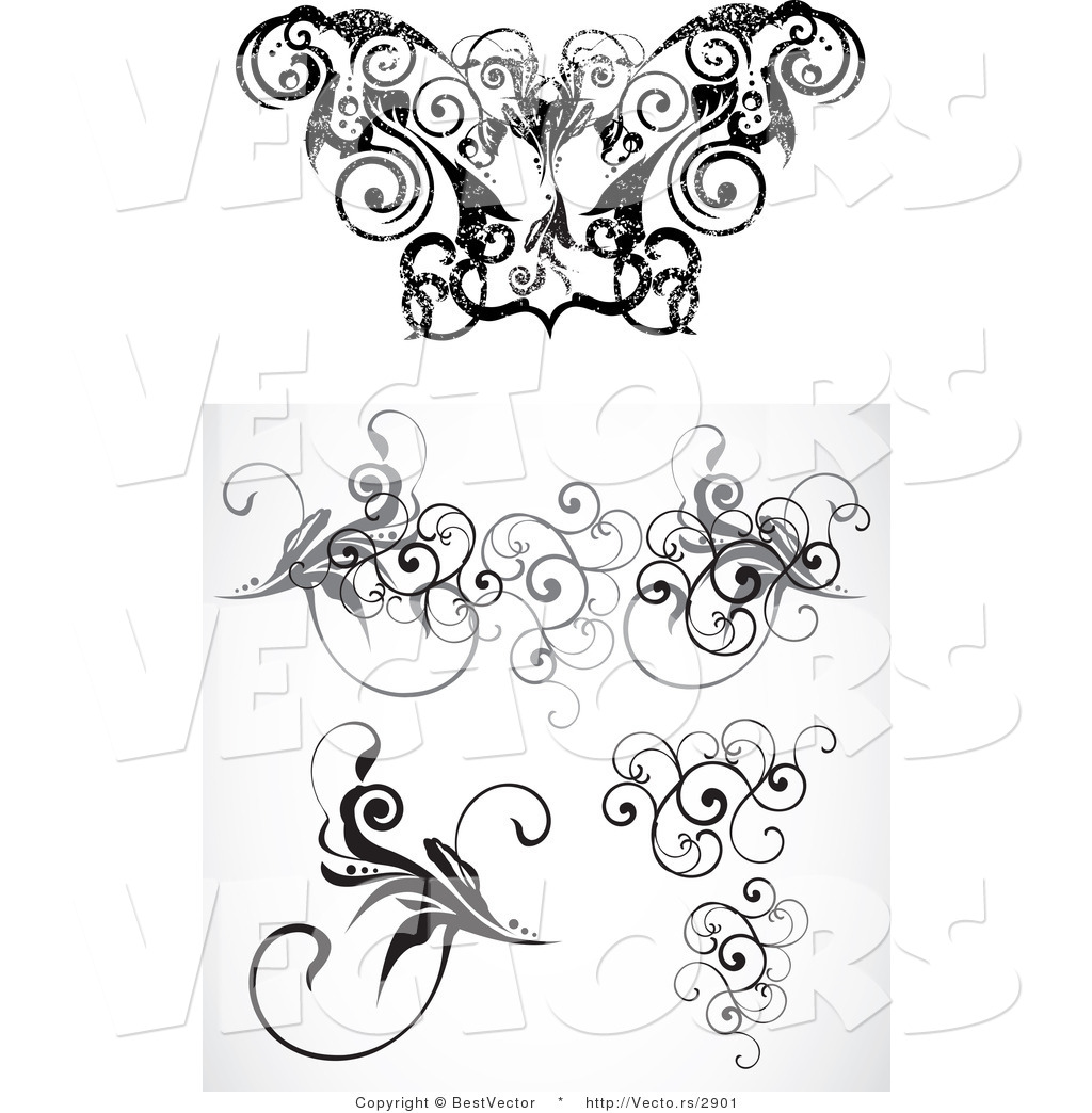 Black and White Border Clip Art