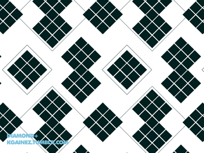 Black and White Diamond Pattern