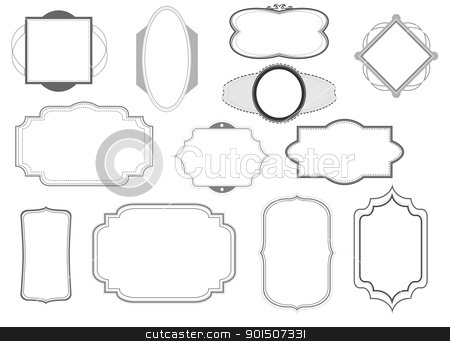 Black and White Picture Frame Clip Art