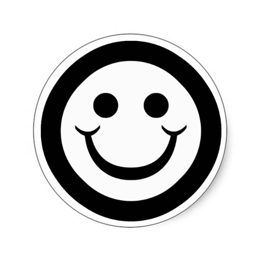 Black and White Smiley-Face Symbols