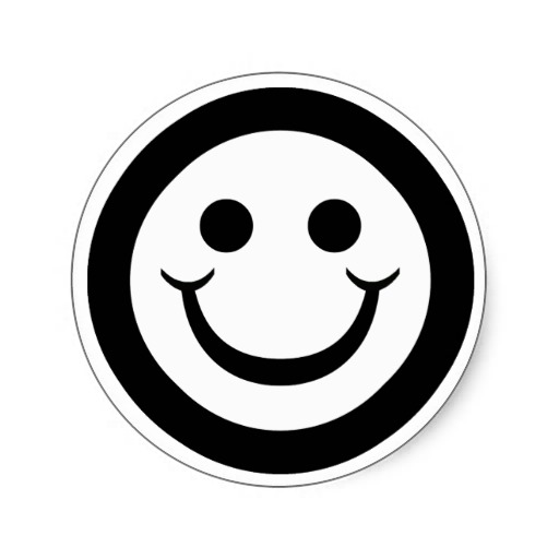 Black and White Smiley-Face Symbols Black and White Smiley-Face Symbols
