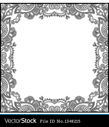 Black and White Vintage Frame