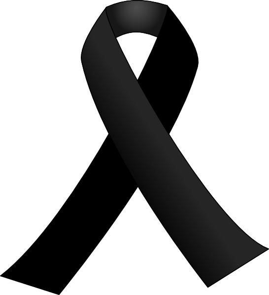 Black Cancer Ribbon Clip Art