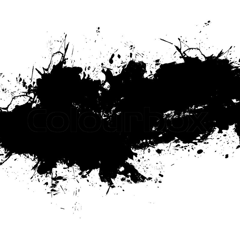 Black Paint Splatter Vector