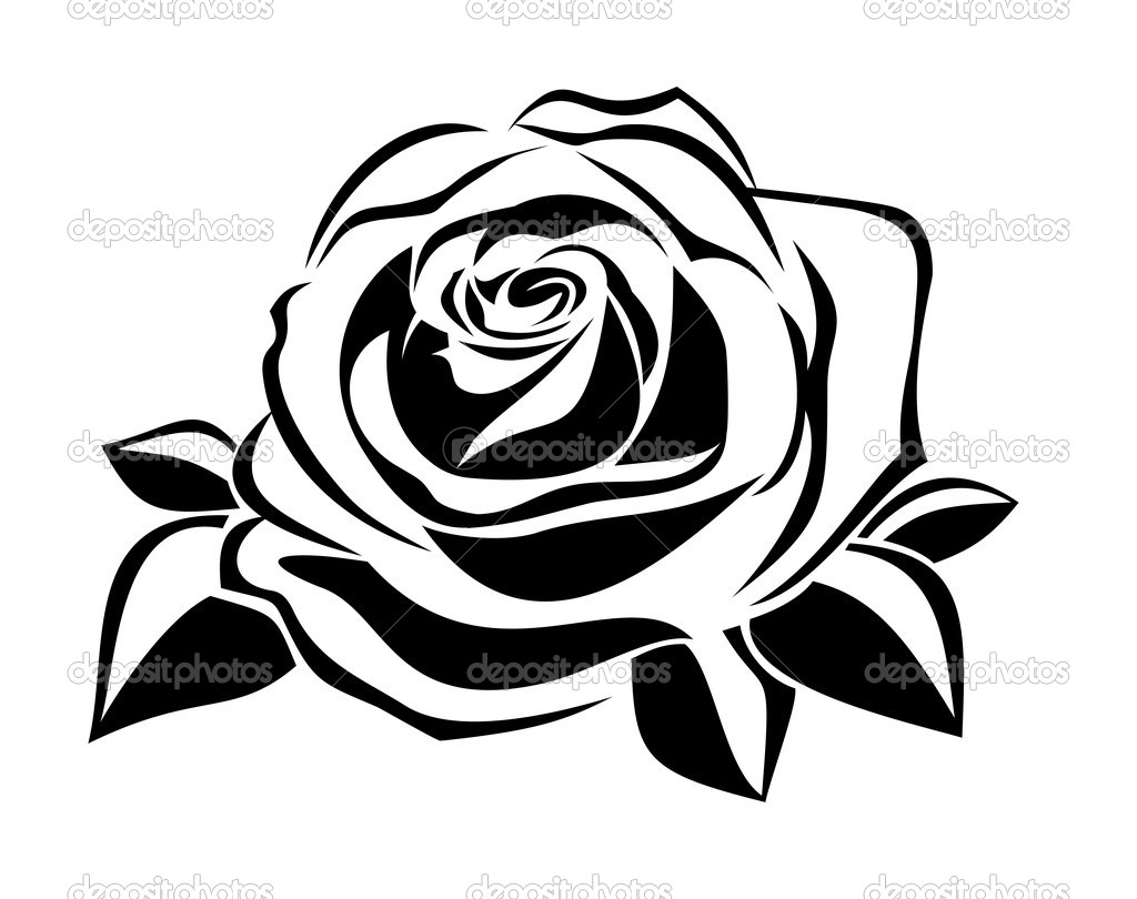 Black Rose Silhouette Black Rose Silhouette