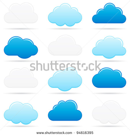 Blue Cloud Clip Art