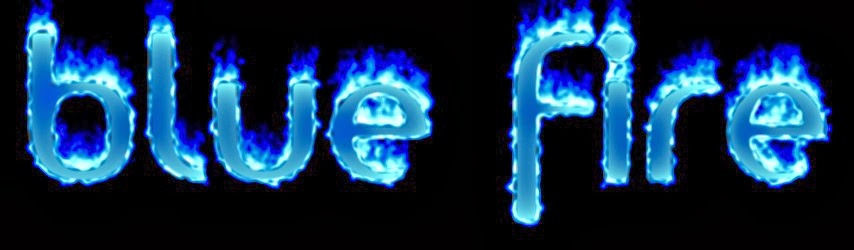 Blue Fire Flame Font