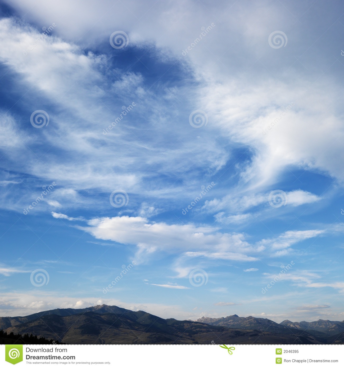 Blue Sky with Clouds Mountains Blue Sky with Clouds Mountains