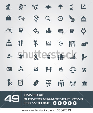 Business Management Icon Business Management Icon