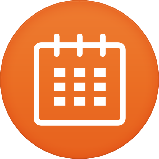 Calendar Icon Circle Calendar Icon Circle