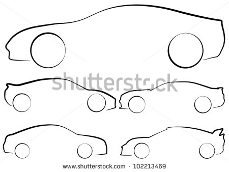 13 Sports Car Outline Vector Images