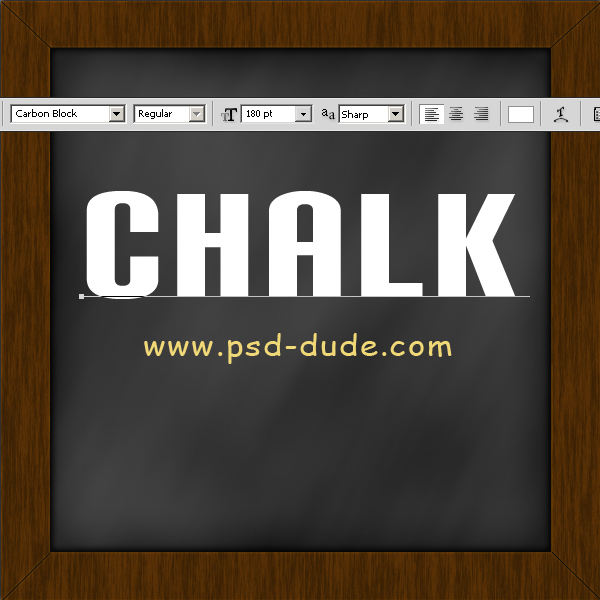 Chalk Text Effect Photoshop