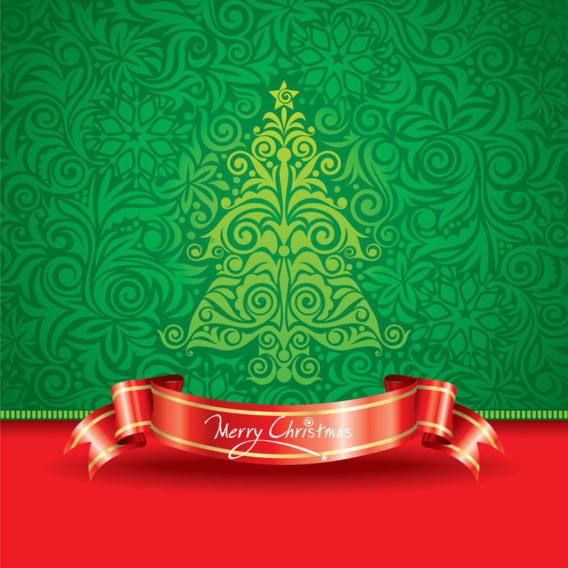 Christmas Tree Vector Free Download