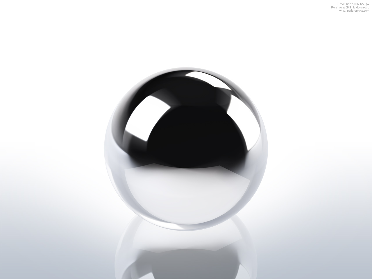 12 Chrome Sphere PSD Images