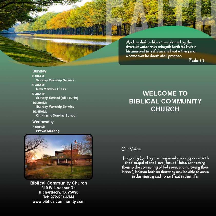 Church Welcome Brochures for Visitors Church Welcome Brochures for Visitors