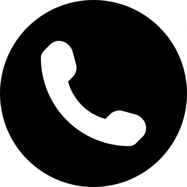 Circle Phone Icon Symbols