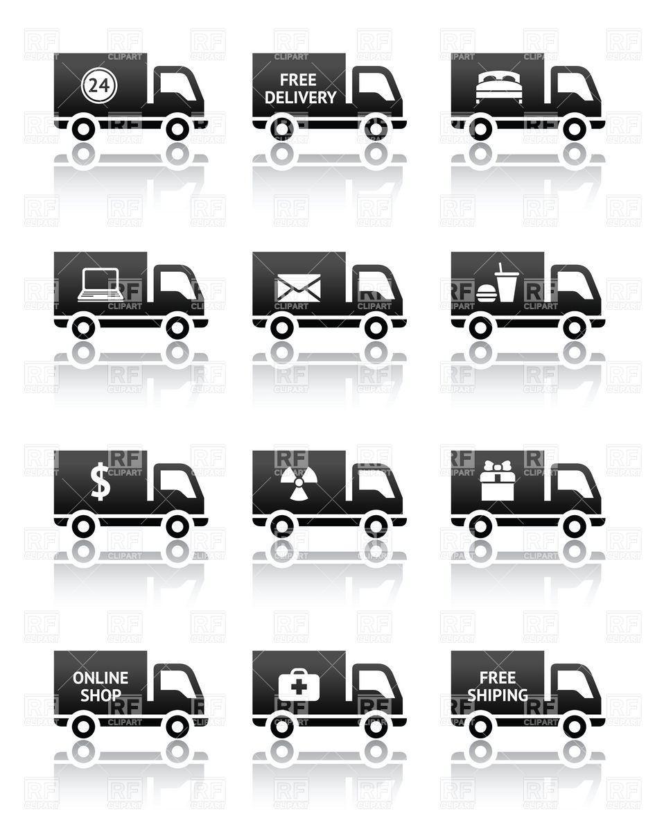 Clip Art Delivery Truck Icon