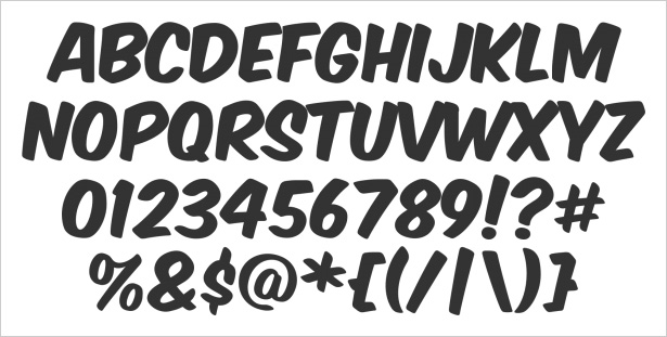 Comic Book Letter Alphabet Font