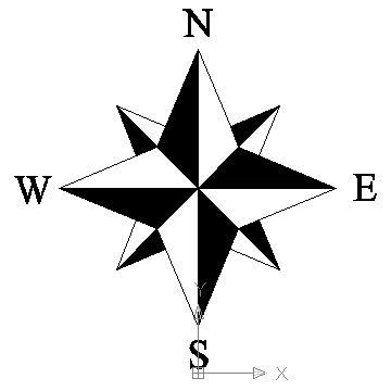 Compass Rose North Arrow