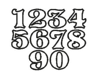 Cool Old English Number Font