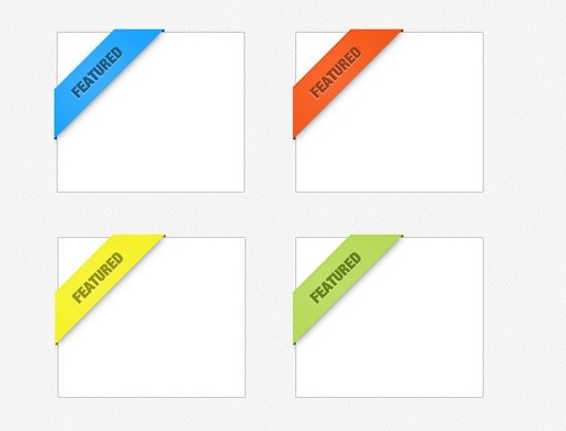 Corner Ribbon Template Corner Ribbon Template