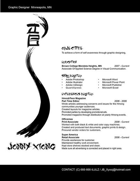 Creative Graphic Design Resume