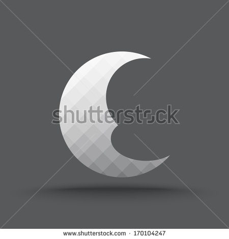 Crescent Moon On Transparent Background