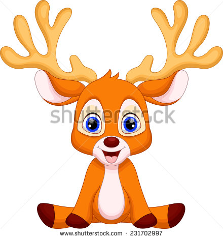 Cute Cartoon Baby Deer