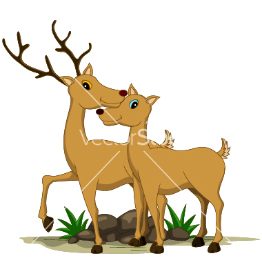 Cute Cartoon Deer