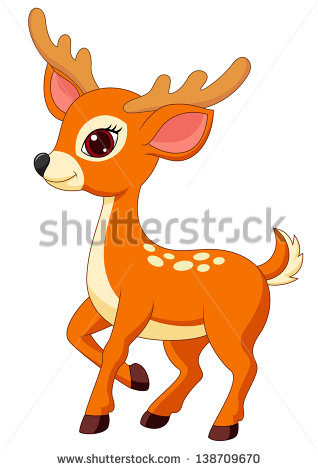 Cute Cartoon Deer