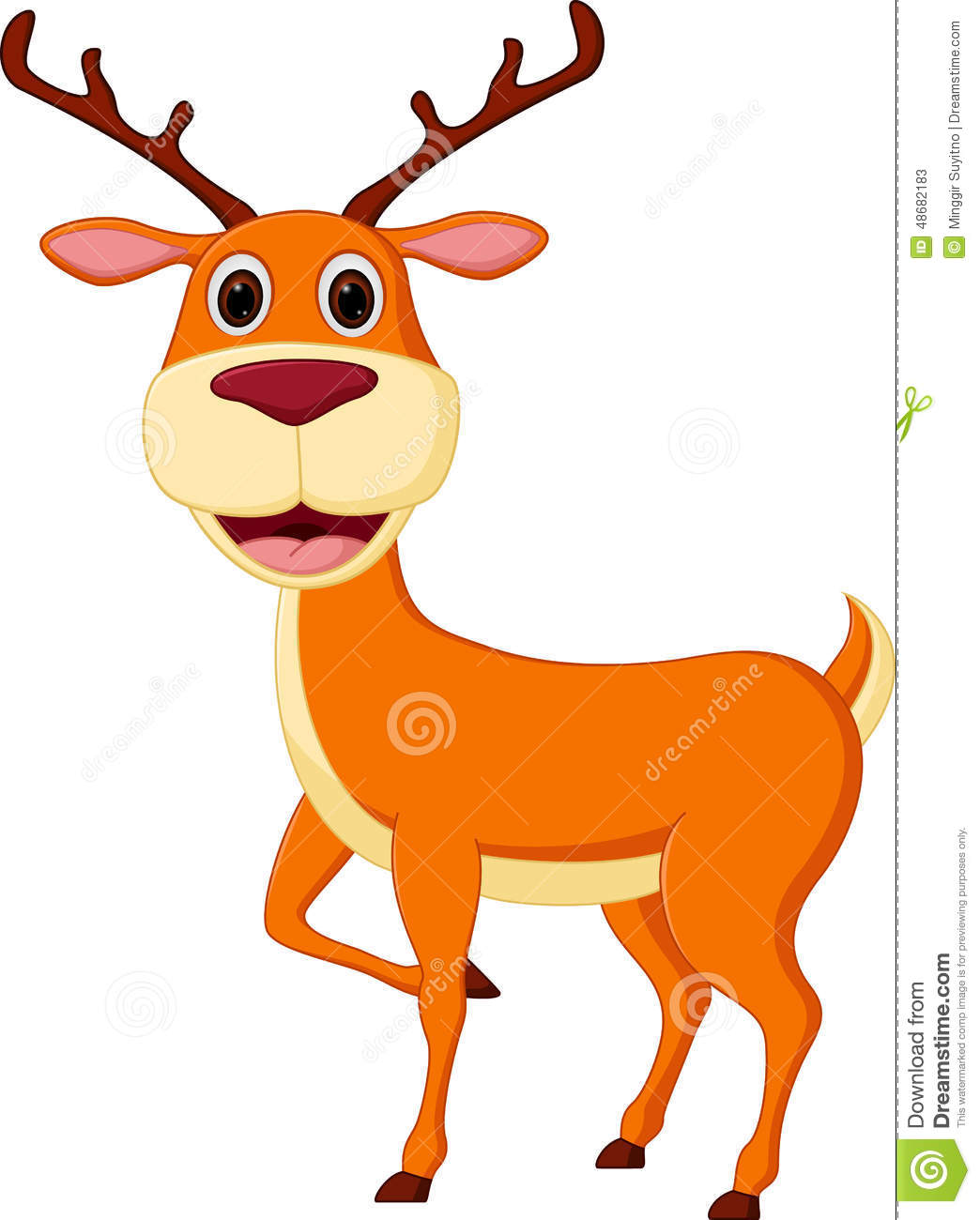 Cute Cartoon Deer