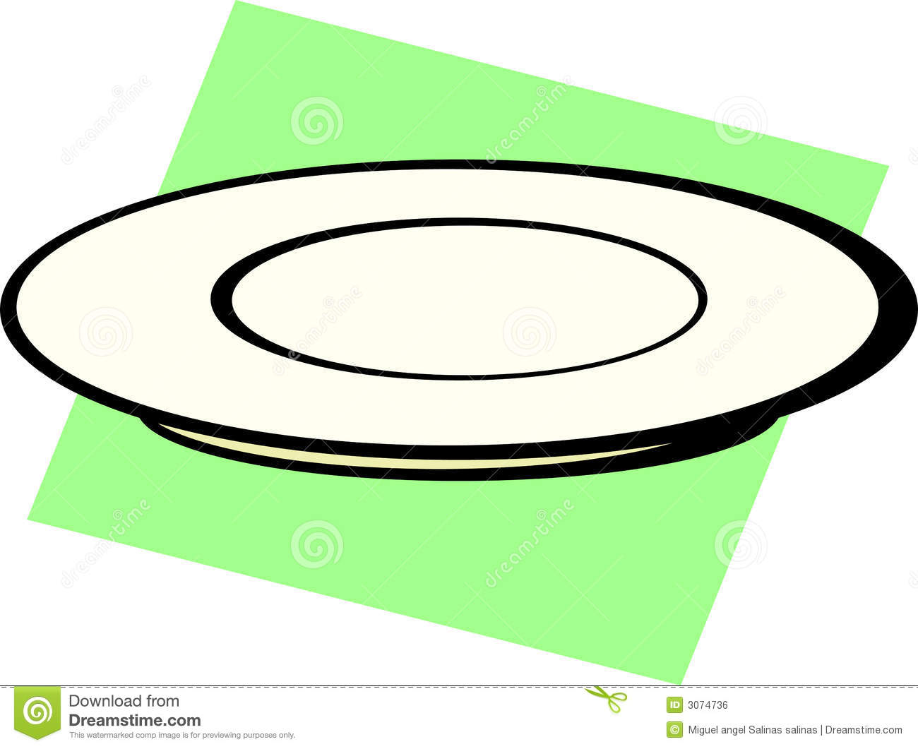 Dish Plate Vector
