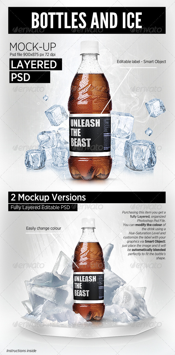 Drink Bottle Mock Up Template