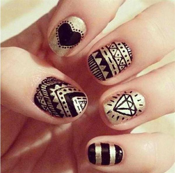 13 Cute Nail Art Designs For Beginners Images