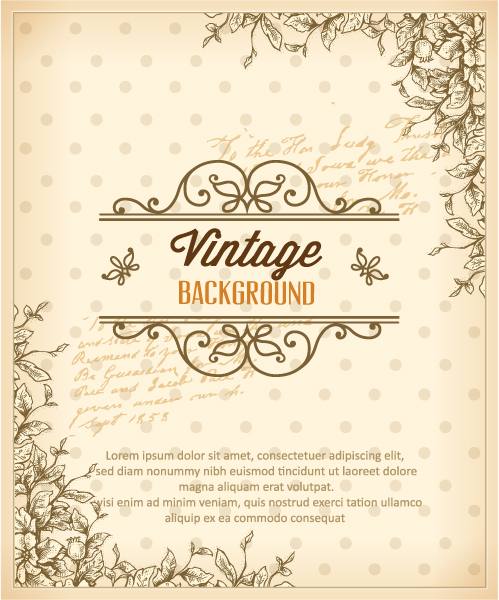 Elegant Vintage Vectors Free