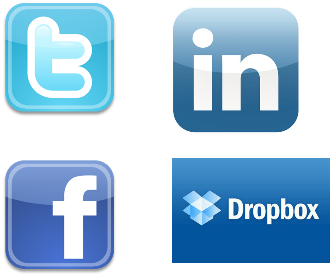 Facebook Twitter LinkedIn Icons