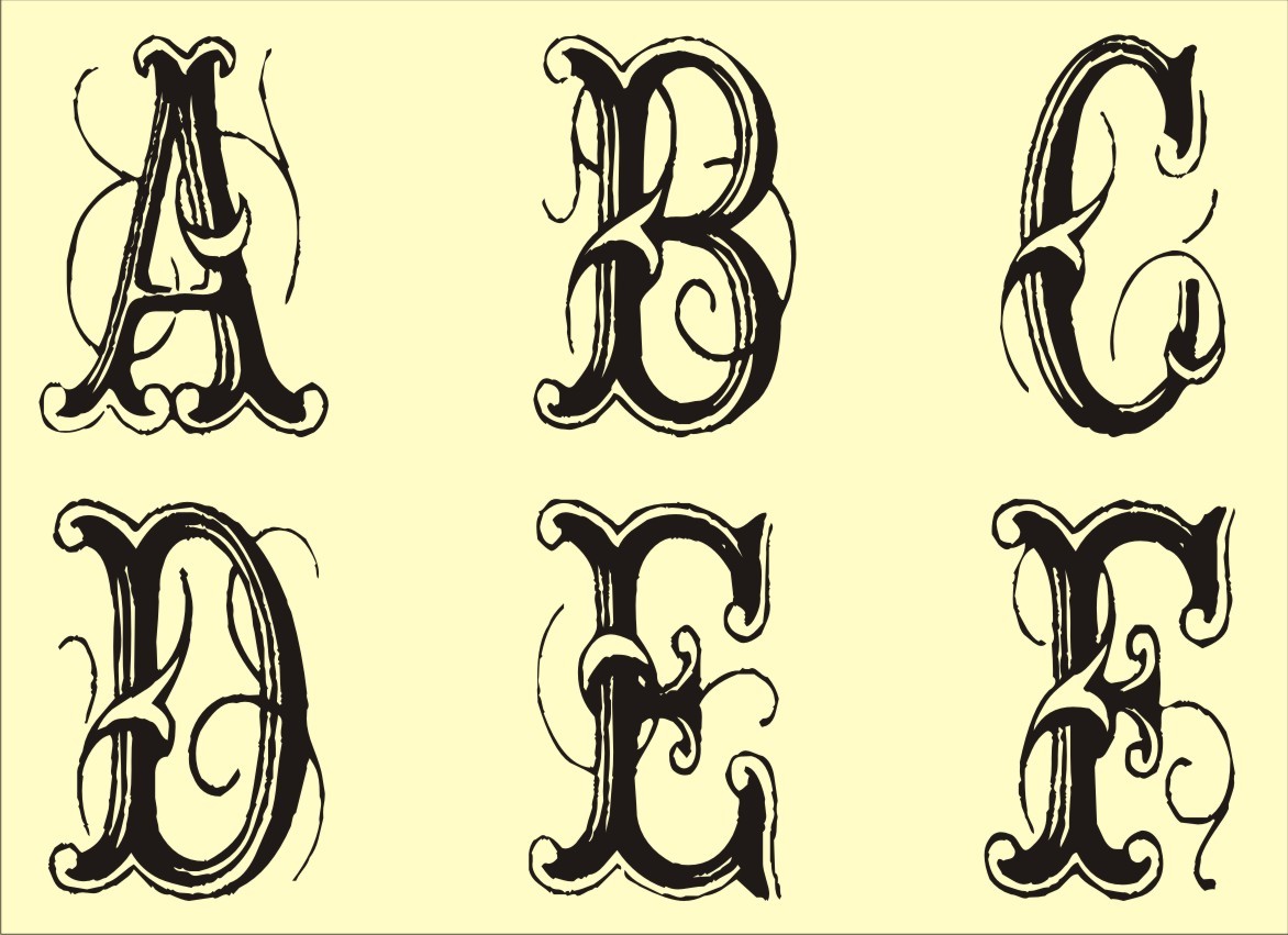 Fancy Alphabet Letters Printable Stencils