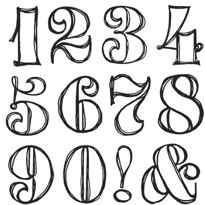 Fancy Number Fonts