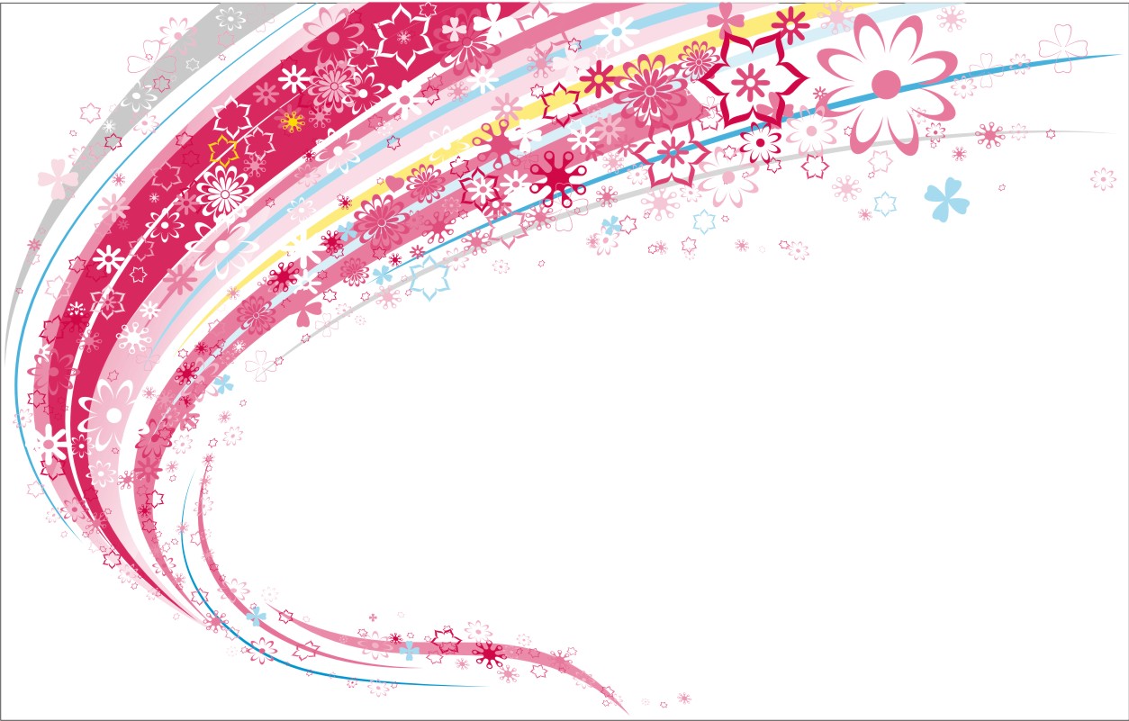 Floral Background Design Vector Graphics
