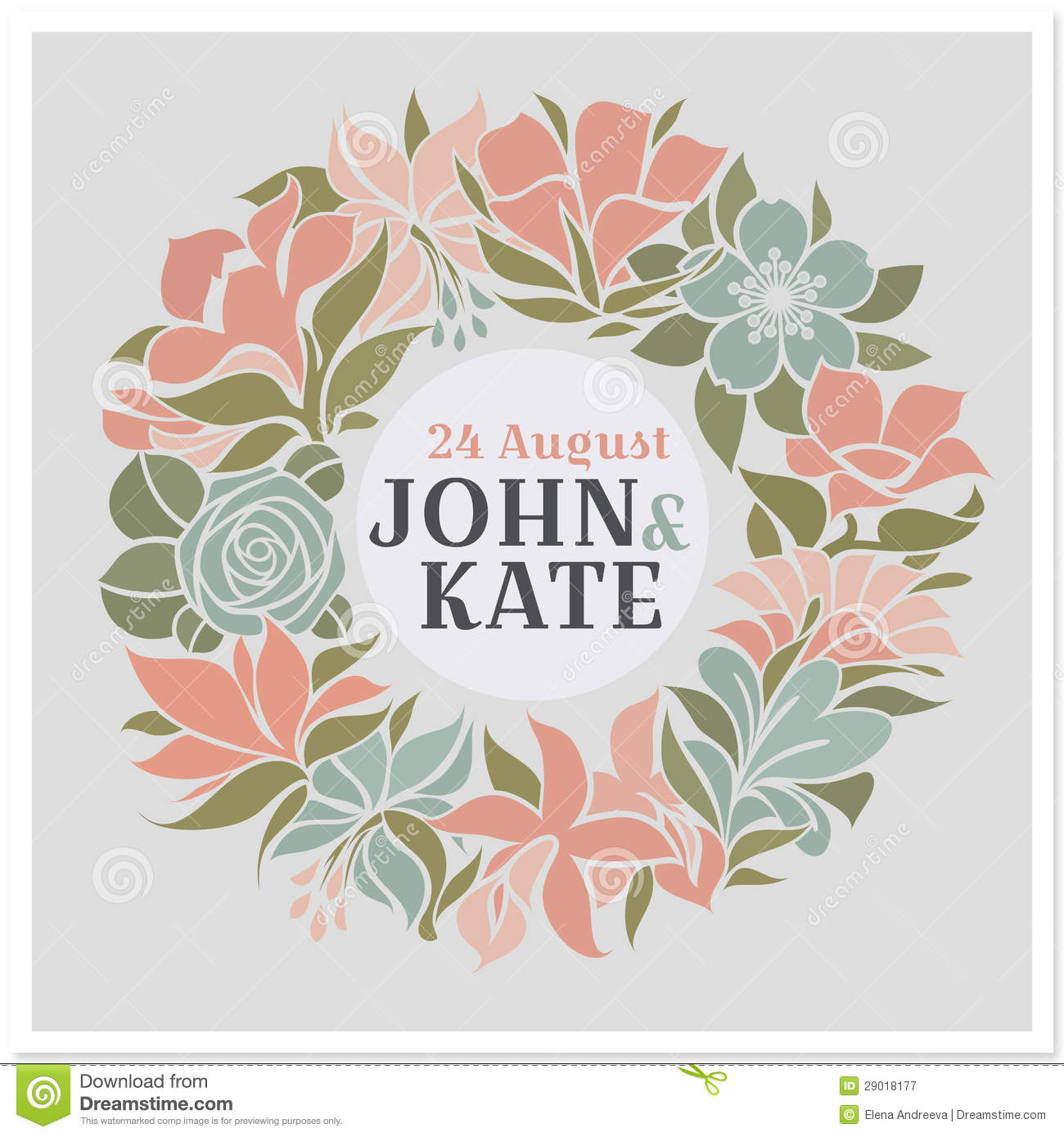 Floral Wreath Vector Free Clip Art