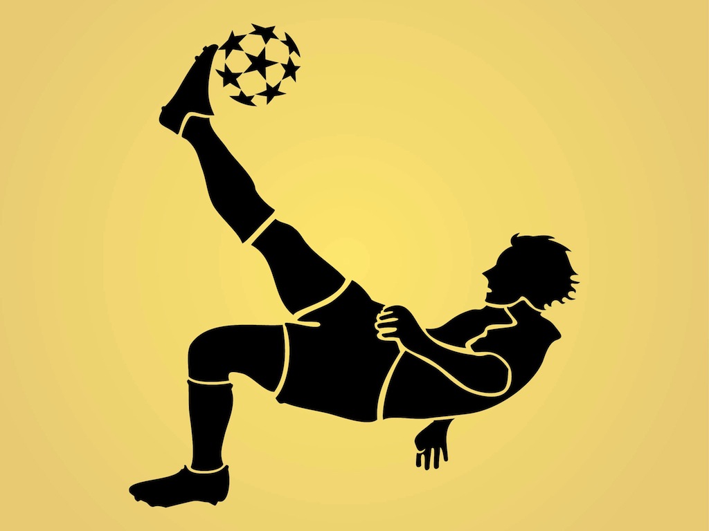 Football Player Silhouette Vector