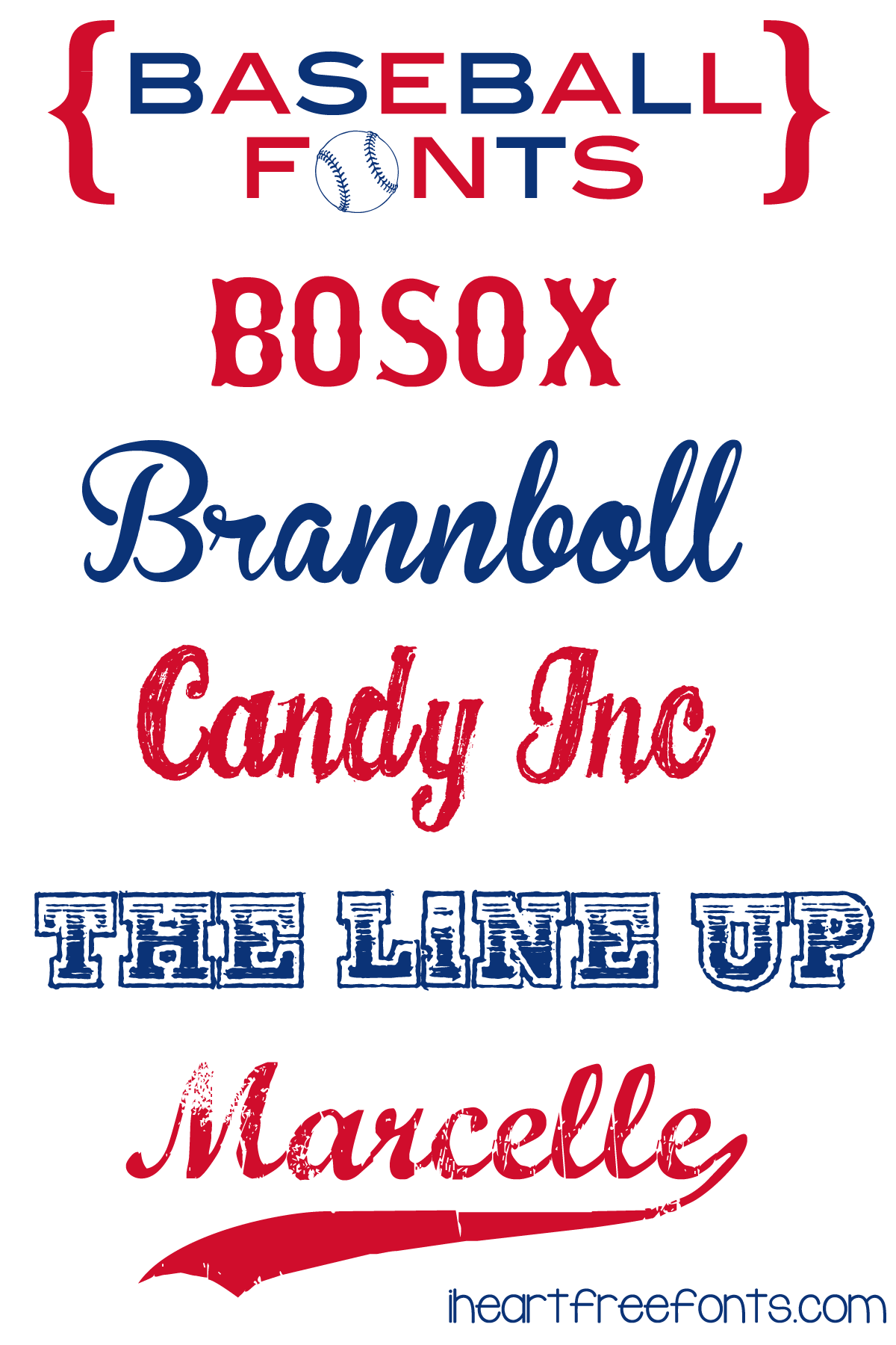 baseball font free download
