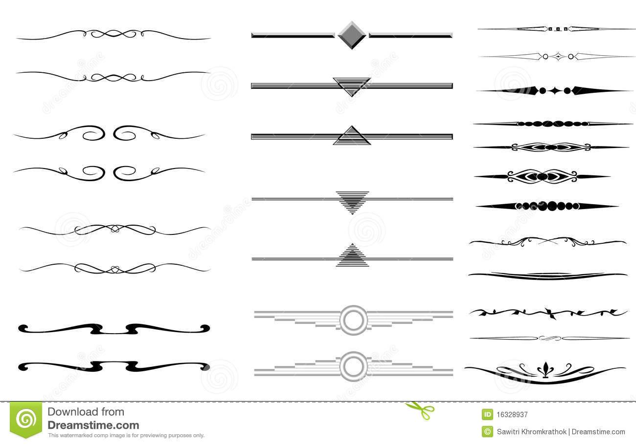 Free Decorative Page Dividers Vector