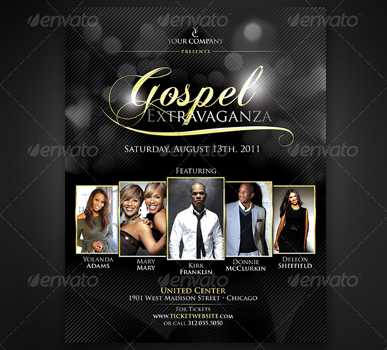 Free Gospel Concert Flyers