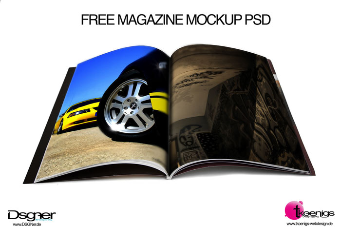 Free Magazine Cover Mockup PSD Free Magazine Cover Mockup PSD