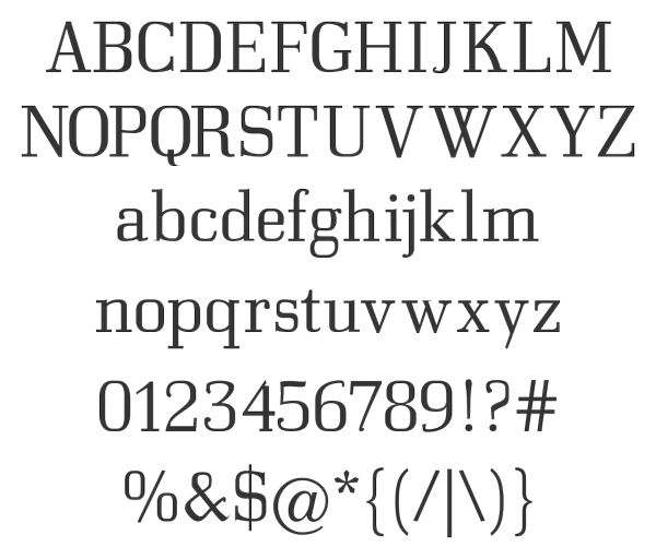 Free Slab Serif Fonts