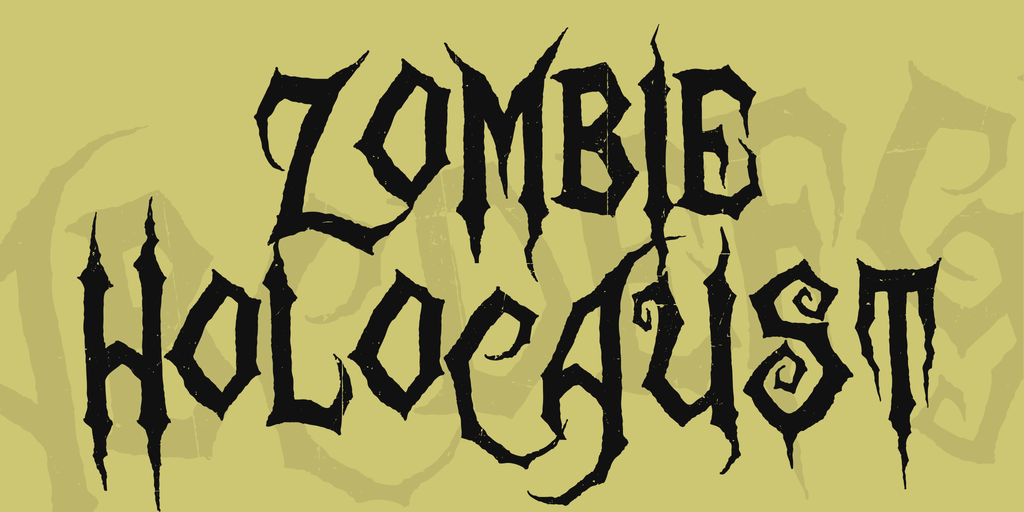 11 Hello Zombie Font Images