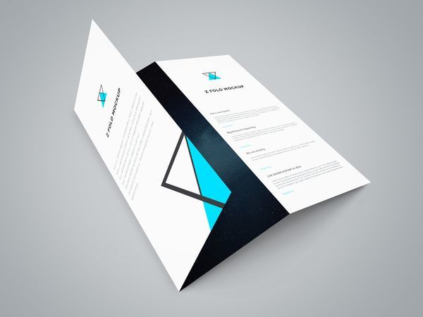 Free Tri-Fold Brochure Mockup PSD